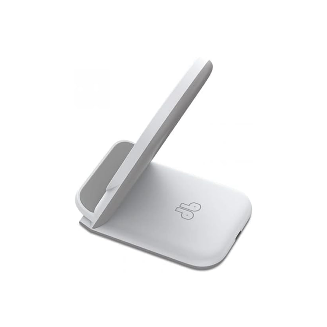 WIWU Power Air 18W 2 In 1 Wireless Charger - White in Qatar WIWU Power Air 18W 2 In 1 Wireless Charger - White in Qatar